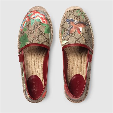 gucci silver espadrille|Gucci espadrille flats.